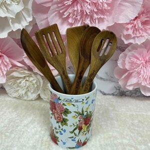 The Pioneer Woman Utensil Clock, Sweet Rose 6 Piece Set